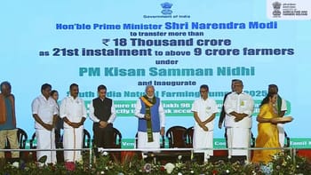  PM-KISAN 21st Installment: PM Modi Releases Rs 18,000 Crore to Over 9 Crore Farmers 