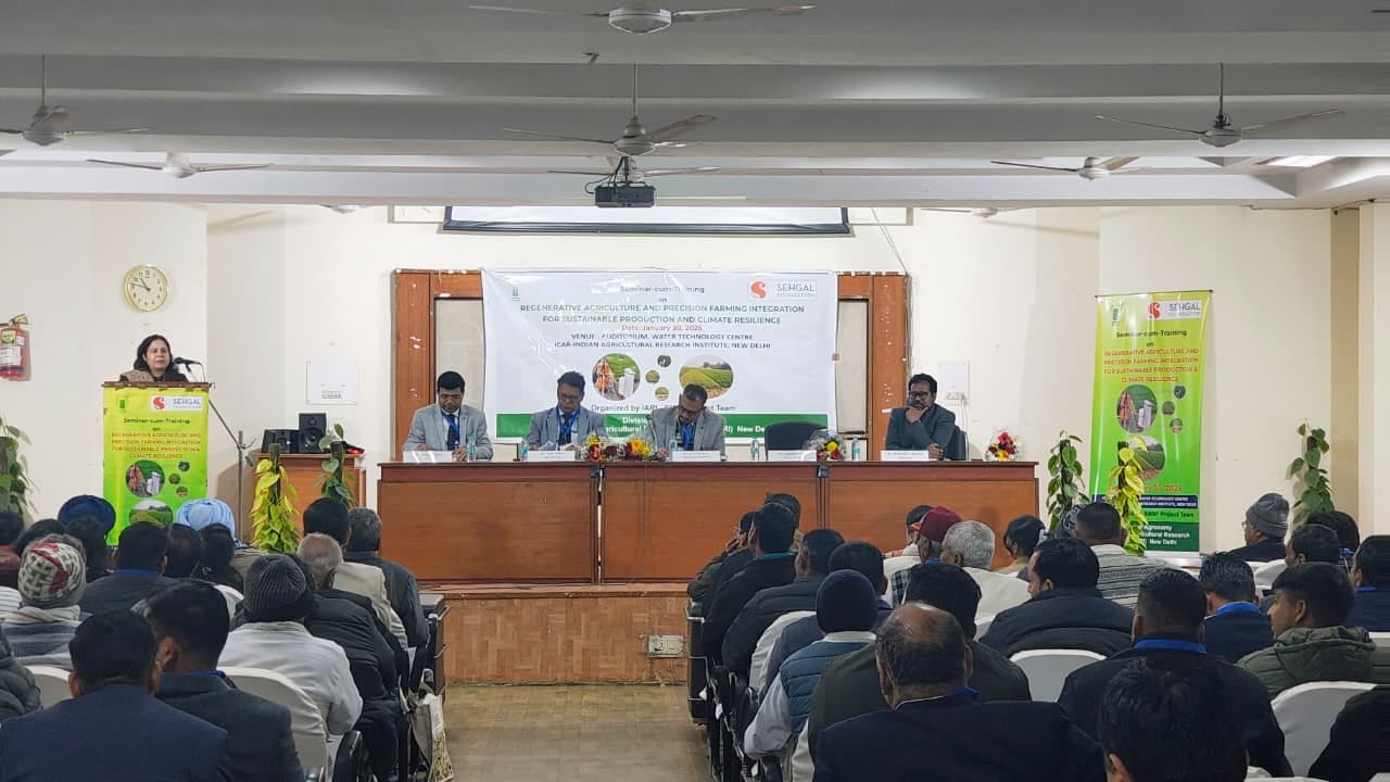 Seminar-cum-Training on Regenerative Agriculture and Precision Farming Organized under ICAR–IARI–SMSF Collaborative Project