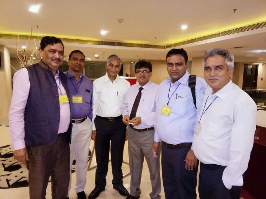 Mr Som Nath Taneja, Ambika Seeds Company, Mr M C Dominic, Editor of Krishi Jagran, Dr K V Somani, Somani Seeds, Dr S K Malhotra, Commissioner Agriculture & Horticulture GOV of India, Mr Mahipal Singh Matwa, Dy. BDM Ajeet Seeds Pvt Ltd, Mr R K Teotia, Technical Editor of Krishi Jagran At Northern seed Association Meeting, Jaipur Rajasthan