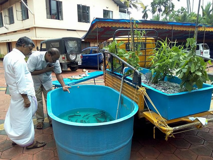 Farmer with Hydroponic Technic