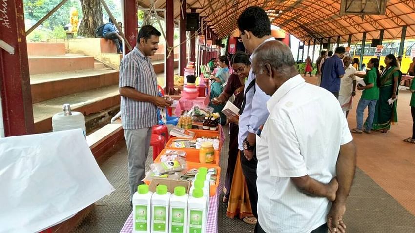 Farmer visited at company Stall for Agri Information