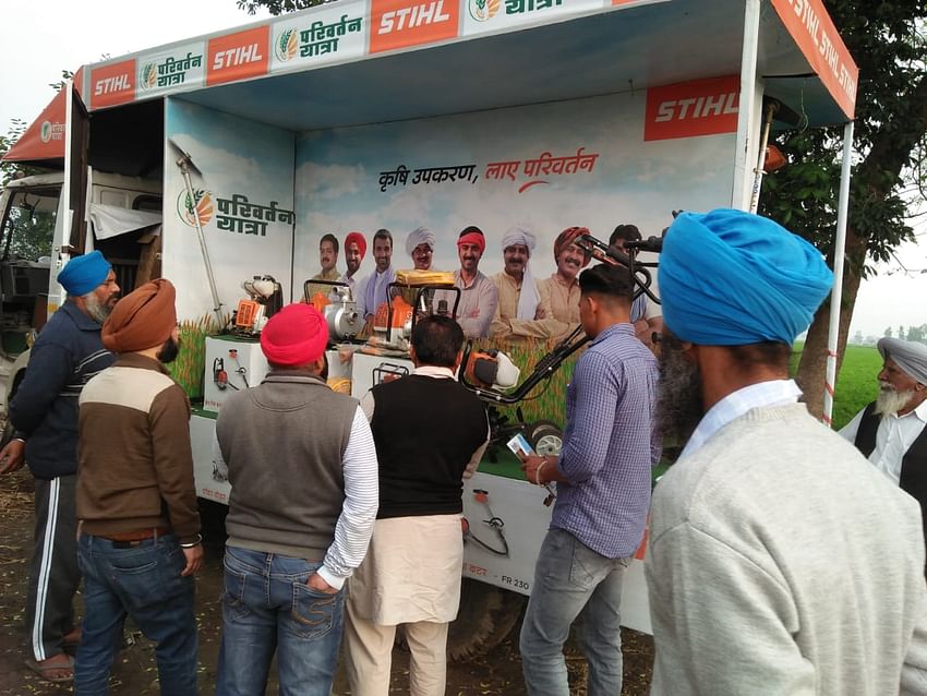 STIHL -Live Road Show and promotion of products to the progressive farming community in Punjab by Krishi Jagran Team.