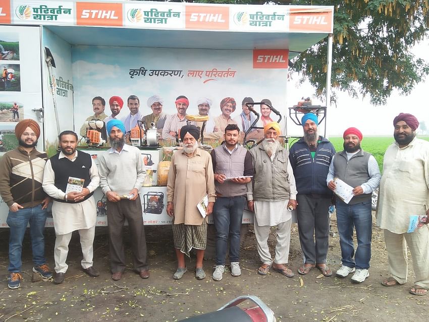 STIHL -Live Road Show and promotion of products to the progressive farming community in Punjab by Krishi Jagran Team.