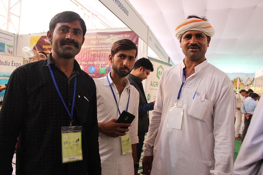 Farmers visiting the exhibition halls