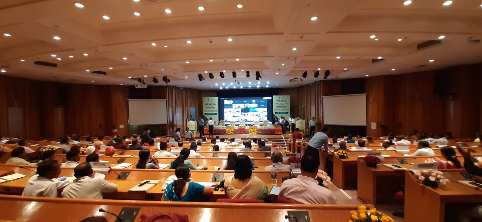 Krishi Jagran team covering 94th ICAR Foundation Day and Award Ceremony at NASC Complex, Pusa, New Delhi.