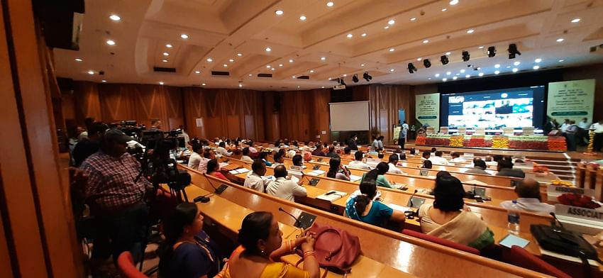 Krishi Jagran team covering 94th ICAR Foundation Day and Award Ceremony at NASC Complex, Pusa, New Delhi.