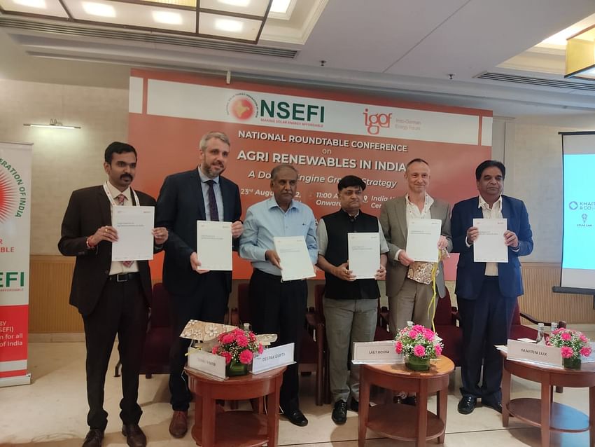 National Solar Energy Federation of India (NSEFI) and Indo-German Energy Forum together organizes the National Roundtable on Agri - Renewables in India