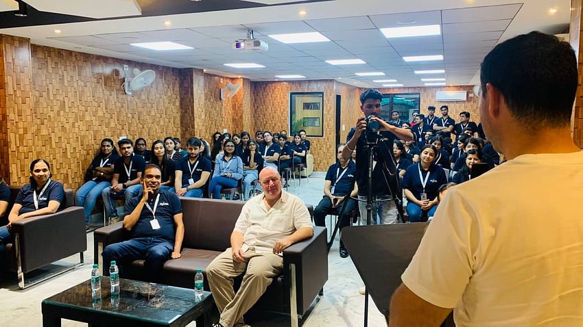 Communication Manager, International Dairy Federation, Sebastian Dates along with Mag Nutrición Rafael Cornes are at Krishi Jagran headquarters in New Delhi.