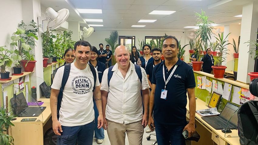 Communication Manager, International Dairy Federation, Sebastian Dates along with Mag Nutrición Rafael Cornes are at Krishi Jagran headquarters in New Delhi.