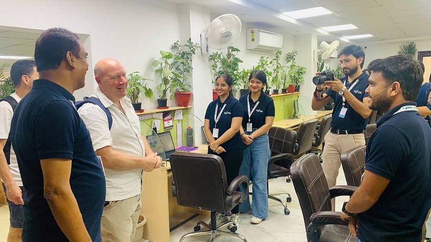 Communication Manager, International Dairy Federation, Sebastian Dates along with Mag Nutrición Rafael Cornes are at Krishi Jagran headquarters in New Delhi.