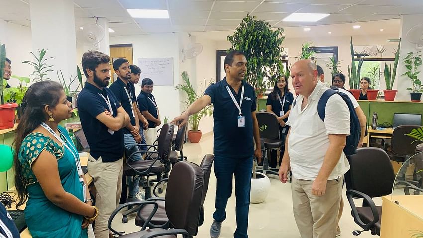 Communication Manager, International Dairy Federation, Sebastian Dates along with Mag Nutrición Rafael Cornes are at Krishi Jagran headquarters in New Delhi.