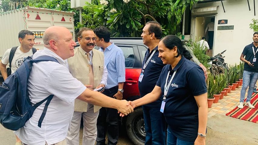 Communication Manager, International Dairy Federation, Sebastian Dates along with Mag Nutrición Rafael Cornes are at Krishi Jagran headquarters in New Delhi.