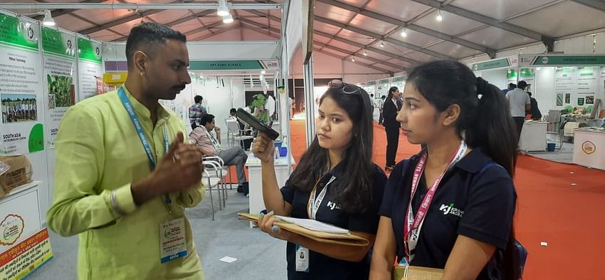 The event saw a slew of Agri-startup stalls showcasing their business