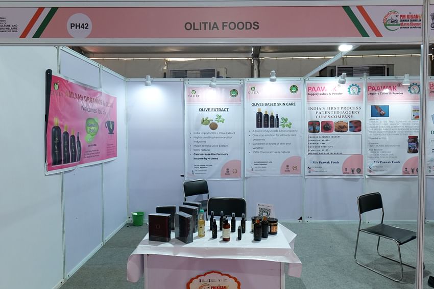 Olitia Foods at PM Kisan Samman Sammelan 2022 at IARI, Pusa in New Delhi.