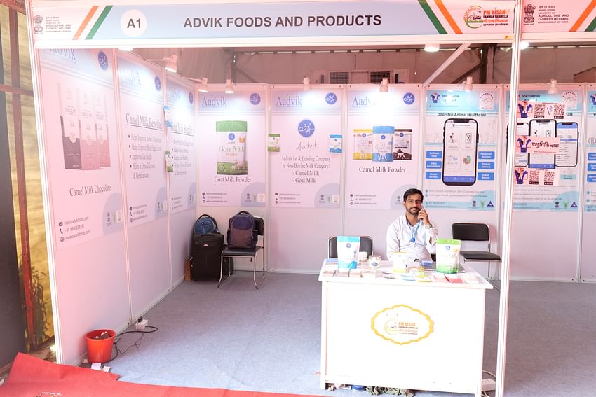 Aadvik Foods and Products at PM Kisan Samman Sammelan 2022 at IARI, Pusa in New Delhi.