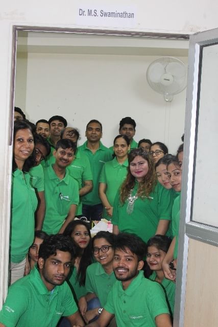 KJ team in MS Swaminathan room celebrating his 93rd birthday