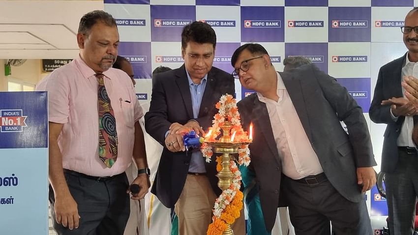 HDFC Bank introduces its 'Bank on Wheels' van at Virudhunagar, Tamil Nadu