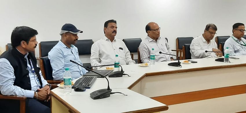 FOOD FOR THOUGHT! PK Roul, Vice Chancellor, Odisha University of Agriculture and Technology in a candid conversation after the inauguration of Farmers’ Fair 2023 in Bhubaneshwar