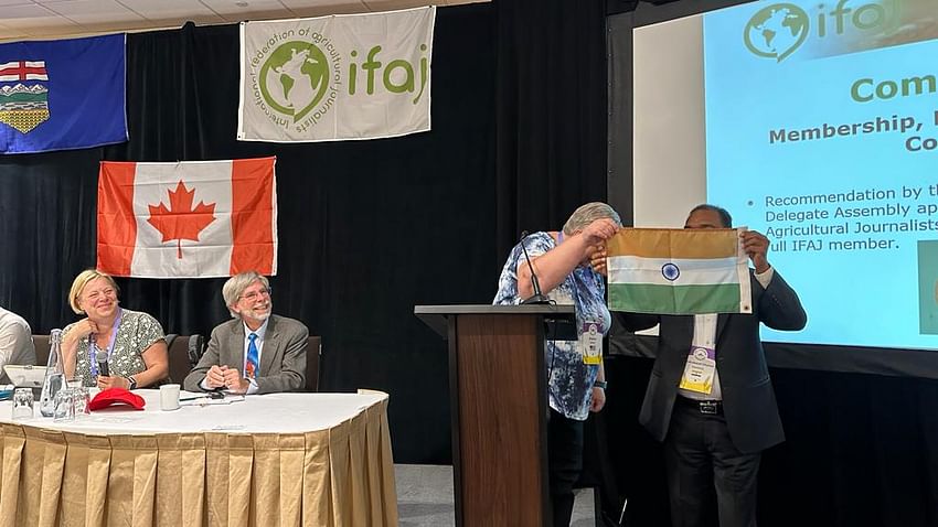 With ‘AJAI’ India Joins as the 61st Member of 'International Federation of Agricultural Journalists (IFAJ) in Canada