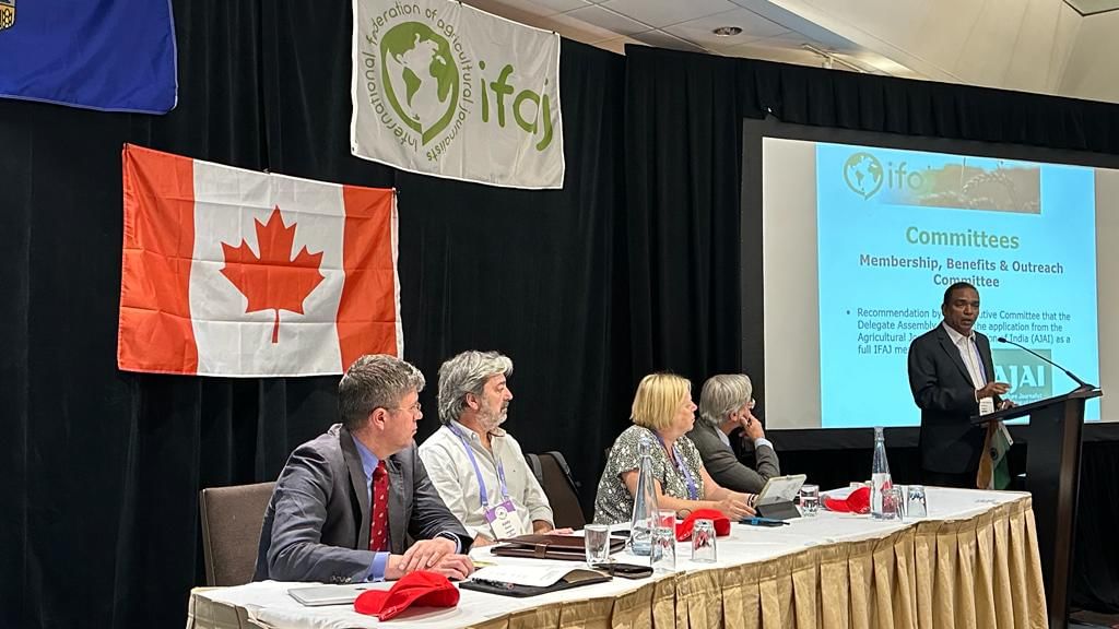 With ‘AJAI’ India Joins as the 61st Member of 'International Federation of Agricultural Journalists (IFAJ) in Canada