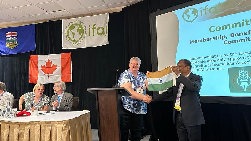 With ‘AJAI’ India Joins as the 61st Member of 'International Federation of Agricultural Journalists (IFAJ) in Canada