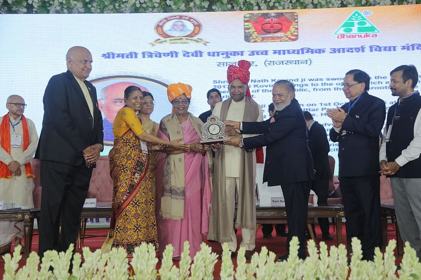 Former President Shri Ram Nath Kovind, top ministers inaugurate Dhanuka Group’s school in Rajasthan