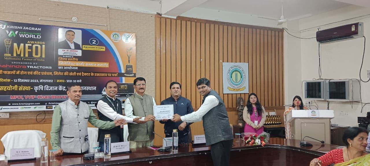 Krishi Jagran received commendable response at 'MFOI, VVIF Kisan Bharat Yatra in Kota, Rajasthan'