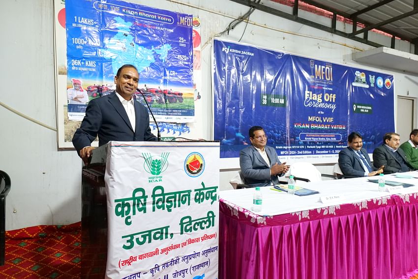 Dr US Gautam Flags Off 'MFOI, VVIF Kisan Bharat Yatra' From KVK, Charting a Course Through Northern India