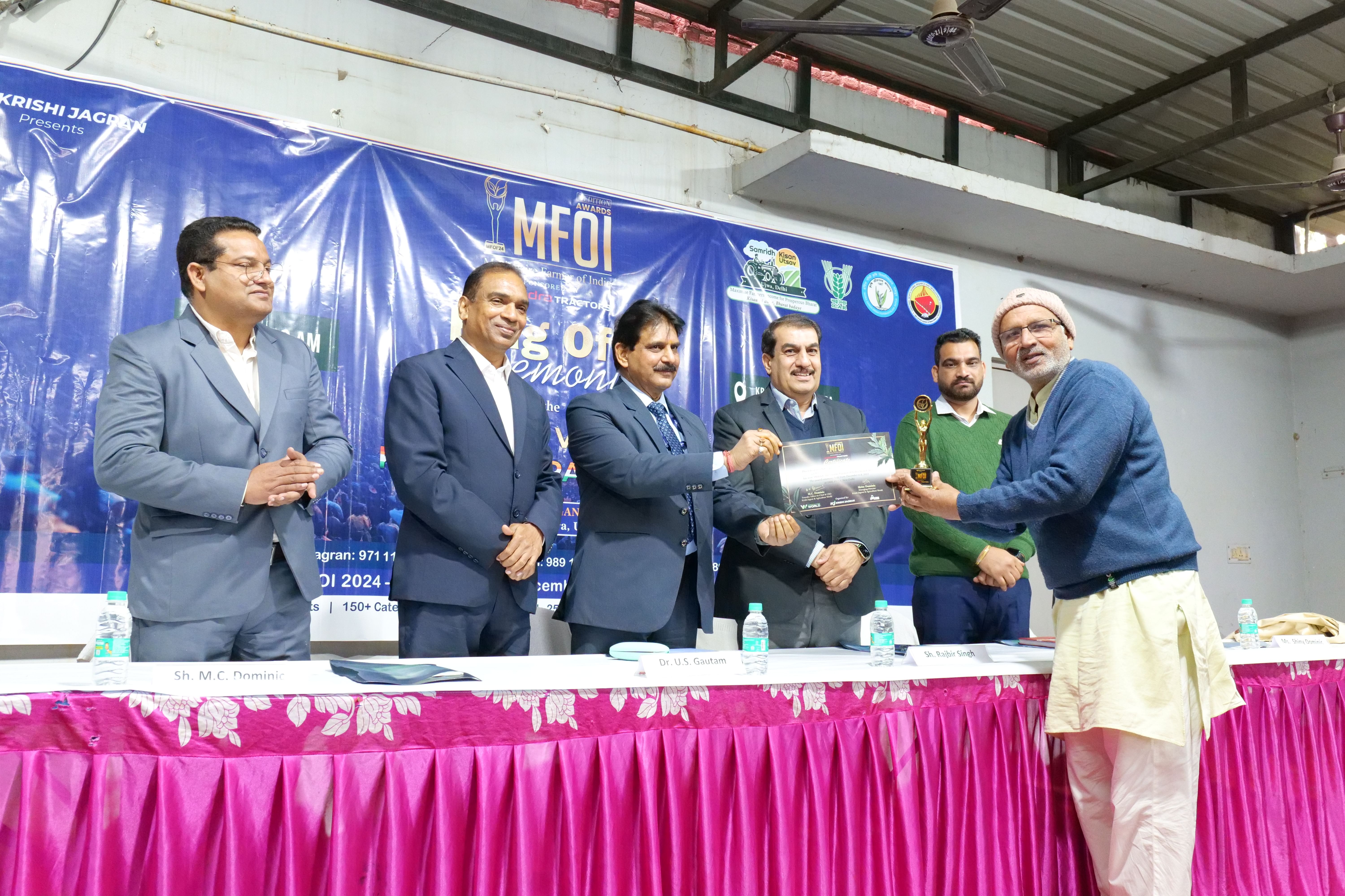 Dr US Gautam Flags Off 'MFOI, VVIF Kisan Bharat Yatra' From KVK, Charting a Course Through Northern India