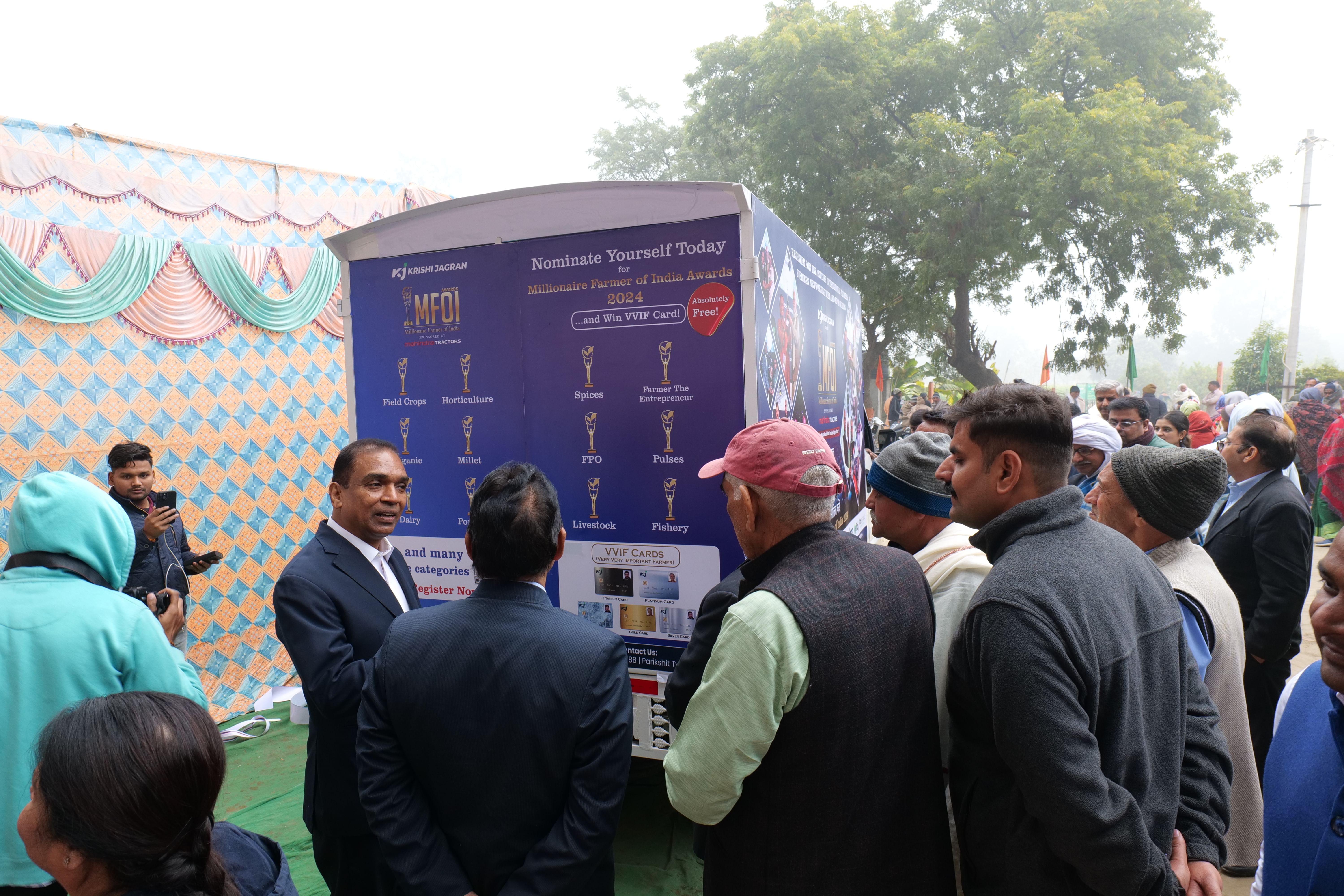 Dr US Gautam Flags Off 'MFOI, VVIF Kisan Bharat Yatra' From KVK, Charting a Course Through Northern India